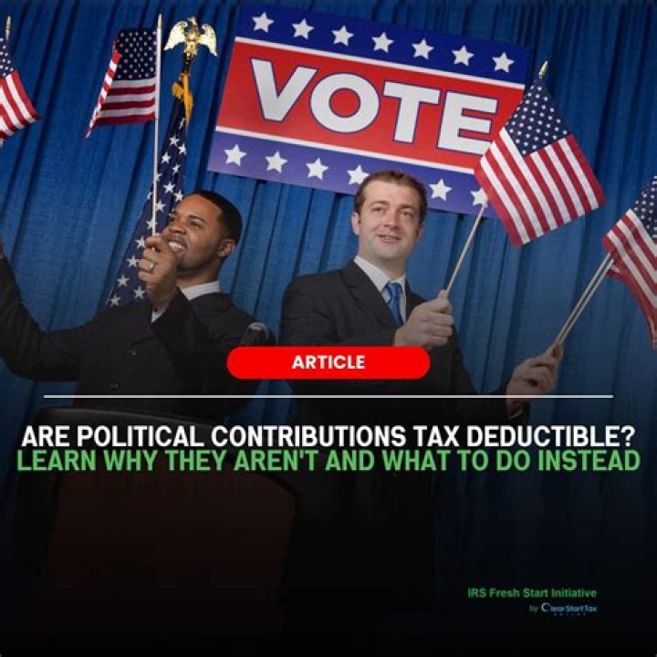 Are contributions to political campaigns tax-deductible?
