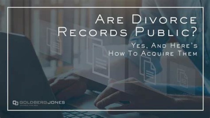 Are divorce records public in DC?