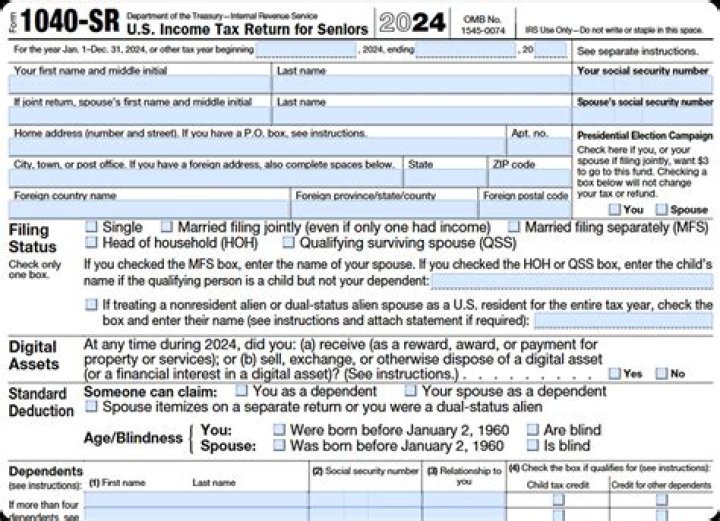 Can a deceased person file a 1040 tax return?