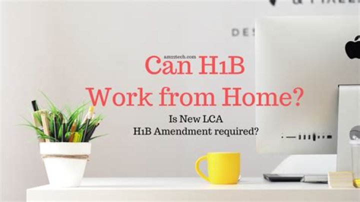 Can H1B work from home?