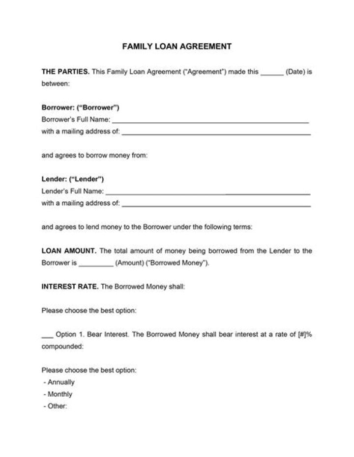 Can you give a family member a loan?