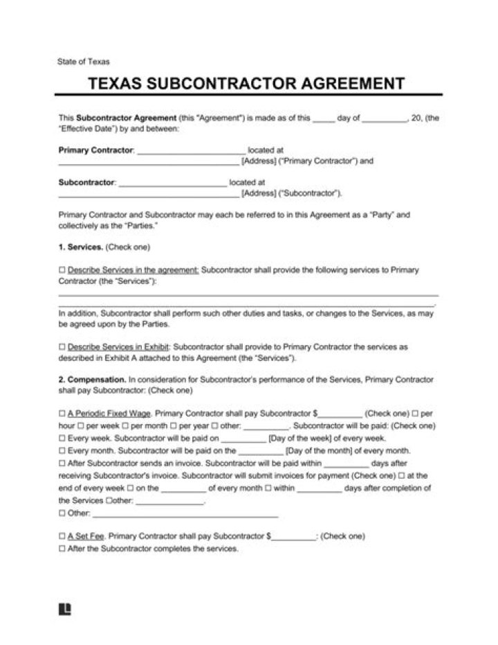 Do subcontractors need a license in Texas?