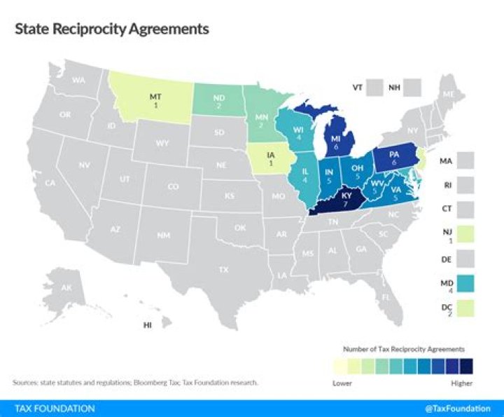Does Oregon and Washington have tax reciprocity?