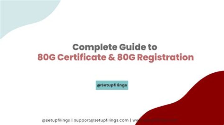 How can I check my 80G certificate validity online?