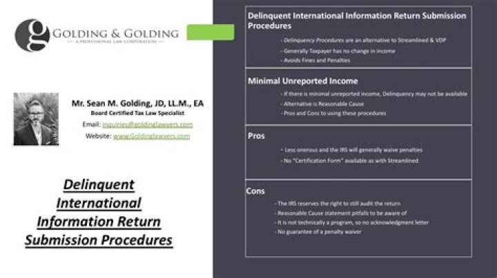 How do I file delinquent International Information Return?