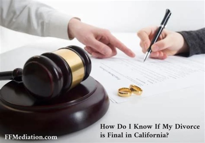How do I know if my divorce is final California?