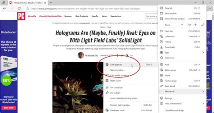 How do I make a Web page available for offline viewing?