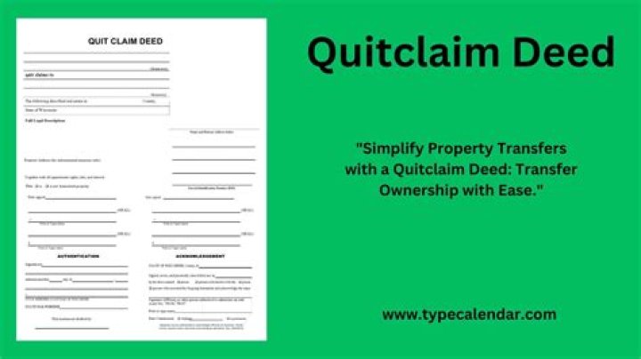 How do I transfer property with a quitclaim deed?