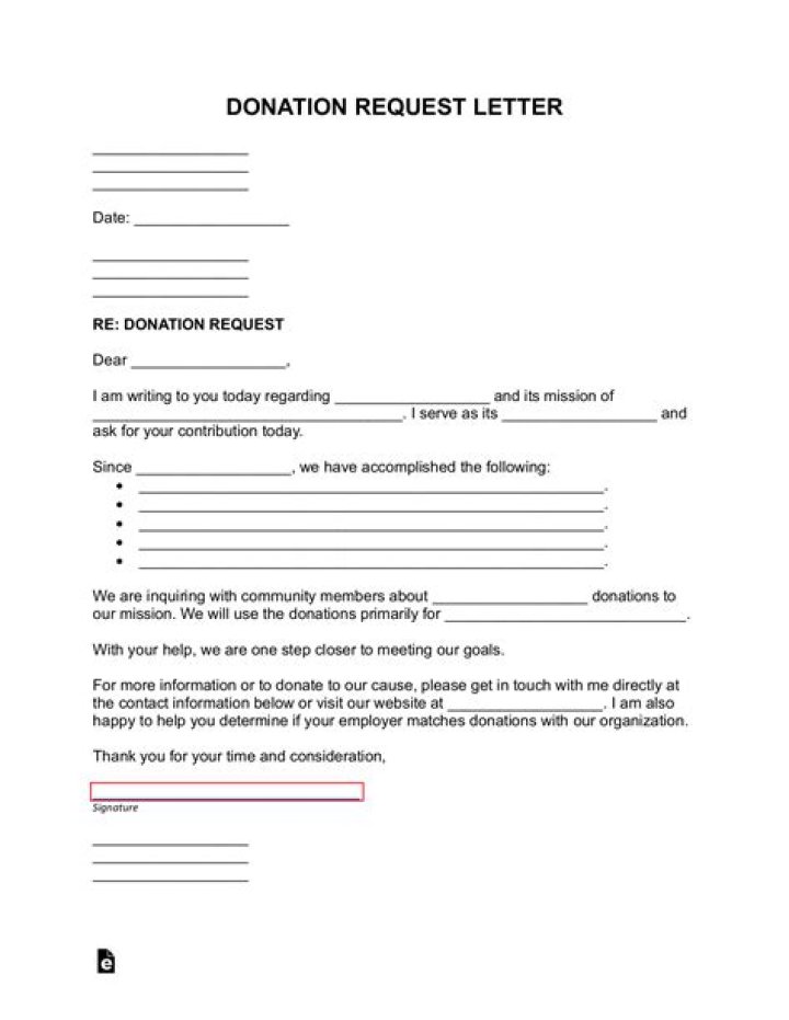 How do you ask for donations in-kind?