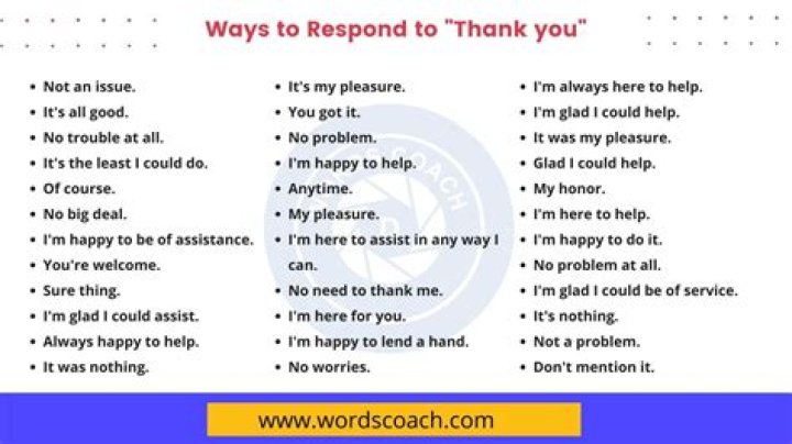How do you respond to an appreciation message?