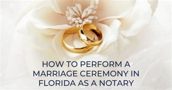 How does a notary perform a marriage?