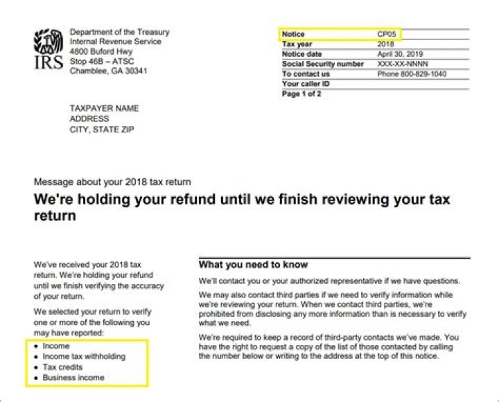 How does the IRS come up with tax notices?
