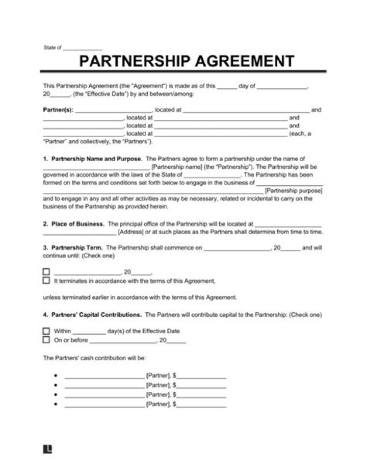 How is a partnership agreement terminated?