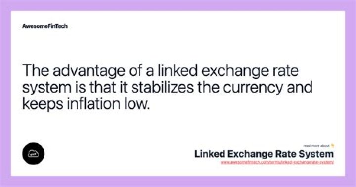 What are the limitations of the linked exchange rate system?
