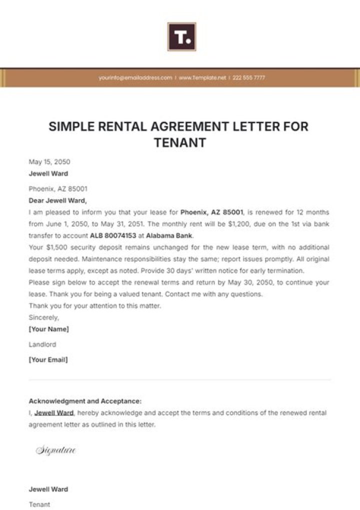 What do I write for rental history?