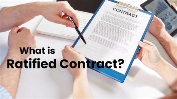 What does a ratified contract mean in real estate?