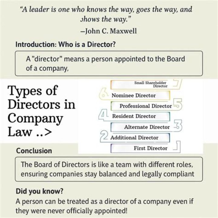 What does it mean to be a director of a Ltd company?