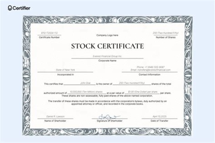 What does JT TEN mean on a stock certificate?