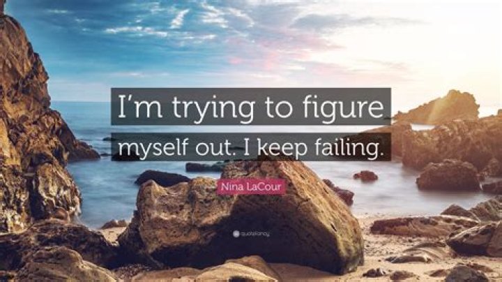 What does trying to figure myself out mean?