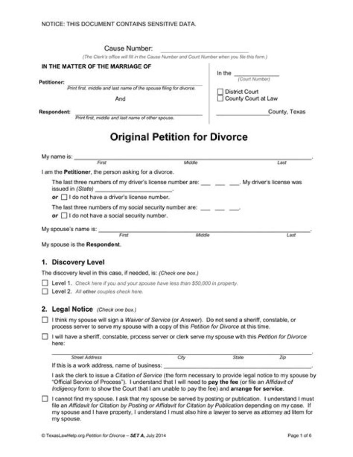 What is a Petition for Order of complete settlement?