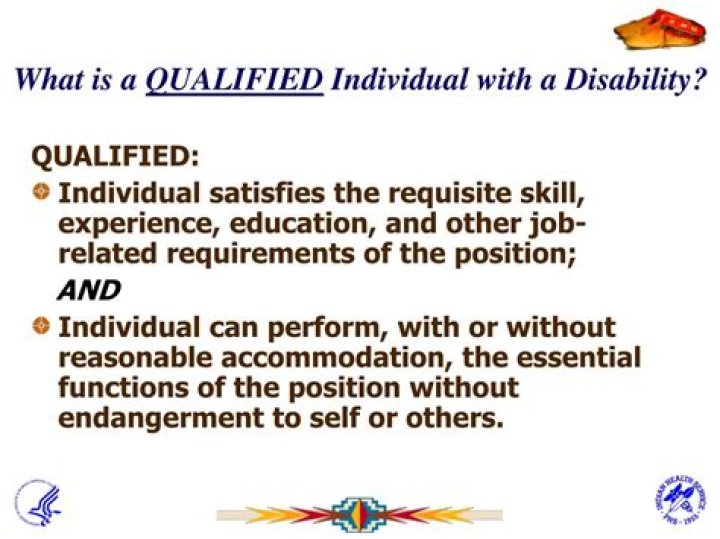 What is a qualified individual with a disability?