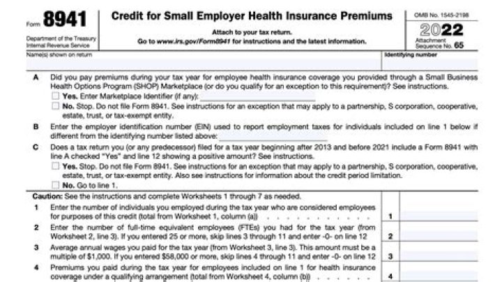 What is an 8941 form?