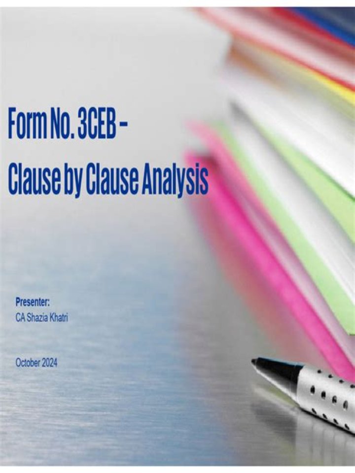 What is form no 3CEB?