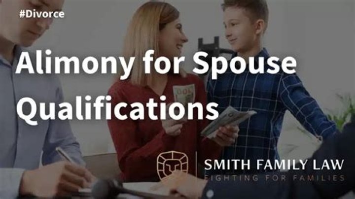 What qualifies an ex spouse for alimony?