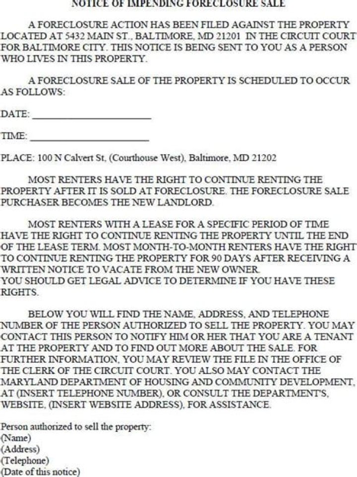 When does a bank own a house in a foreclosure?