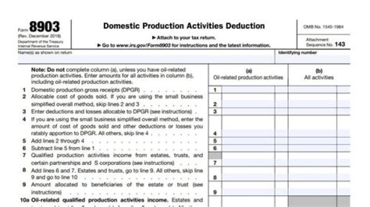Where can I find instructions for form 8903?