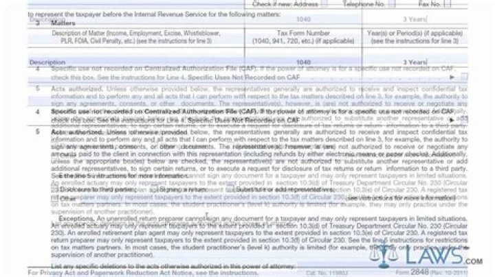 Who can fill out form 2848?