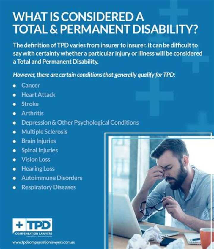 Who is eligible for total and permanent disability?