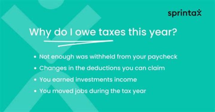 Why do I owe taxes if my taxable income is zero?